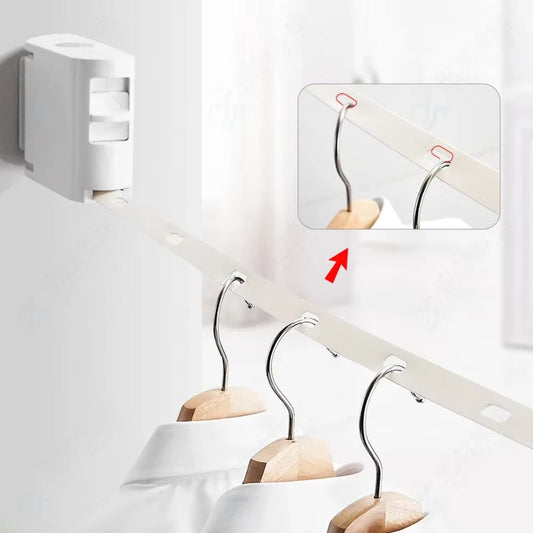 34 Holes Hanging Clothes Retractable Clothesline