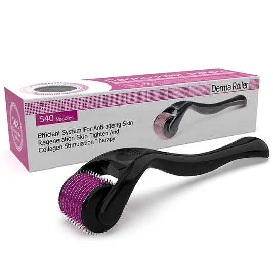 Derma Roller 540 fine titanium micro needle with skin care derma rolleing system for face and body DRS540