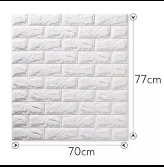 3D Wall Panels Peel Stick Wallpaper Self Adhesive Waterproof Foam Faux Brick for Living Room Bedroom Laundry Kitchen TV Wall.