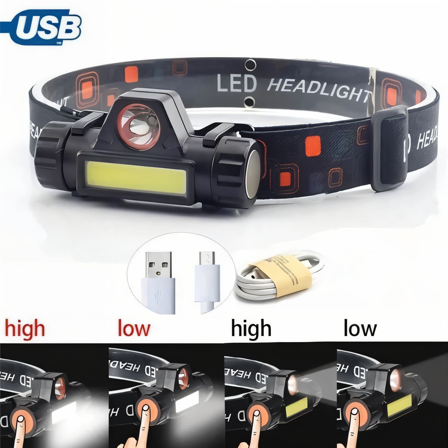 2-in-1 Magnetic Rechargeable LED Night Lamp.