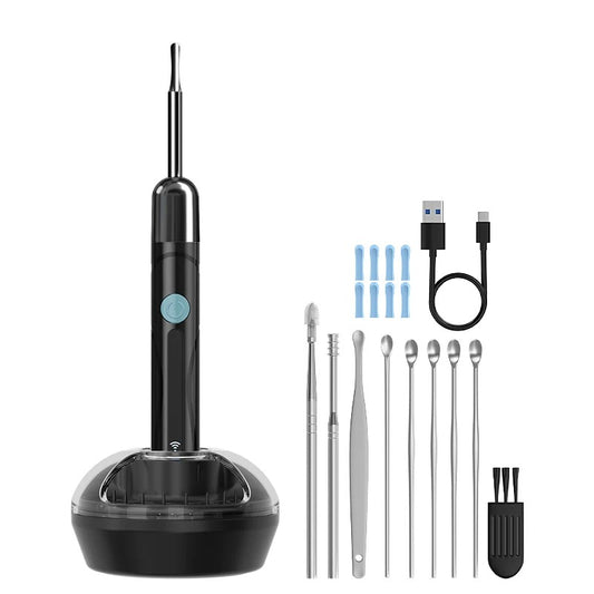 Ear Cleaner High Precision Ear Wax Removal Tool with Camera with LED Light Wireless Cleaner Smart Ear Cleaning Kit