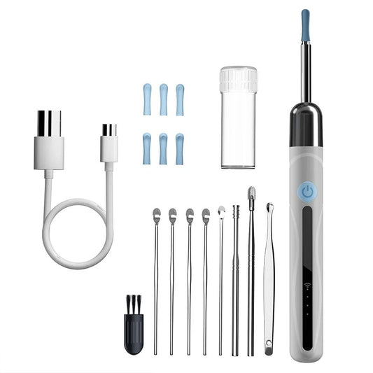 Ear Cleaner High Precision Ear Wax Removal Tool with Camera with LED Light Wireless Cleaner Smart Ear Cleaning Kit
