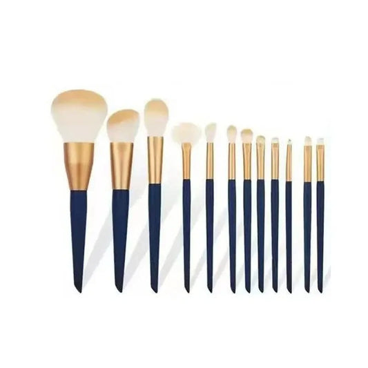 12Pcs Embroz Makeup Brushes Blue